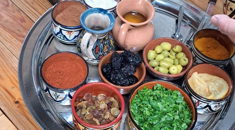 Tajine traditionnel de la cuisine marocaine à Essaouira