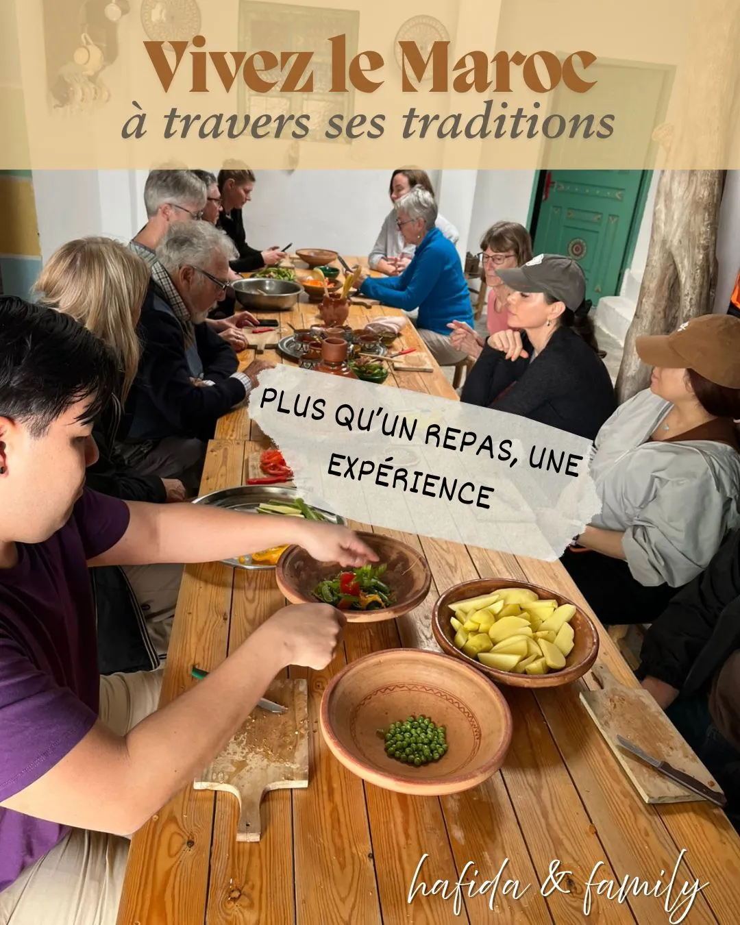 atelier cuisine berbère authentique à Essaouira avec Hafida and Family