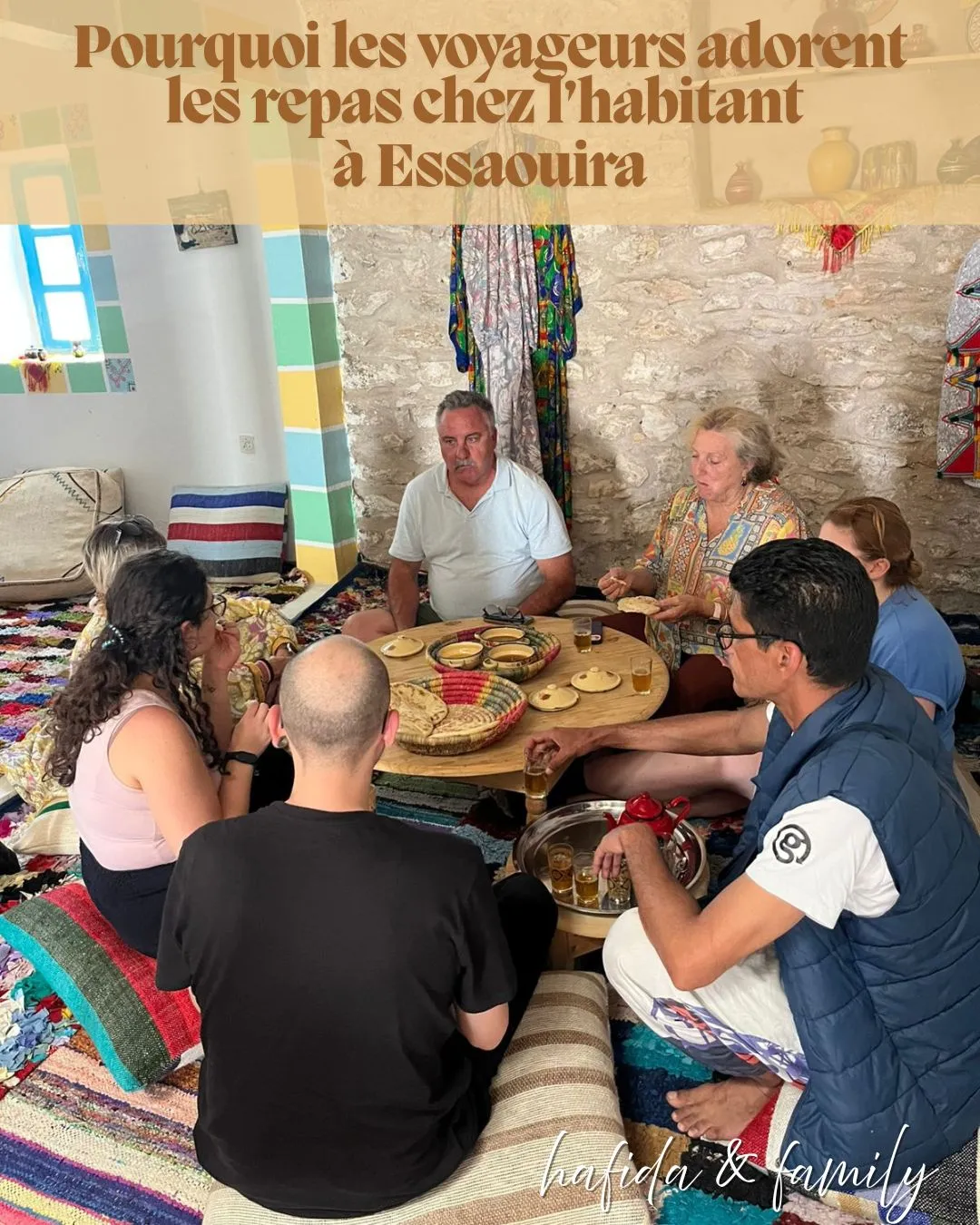 Repas traditionnel chez l’habitant à Essaouira
